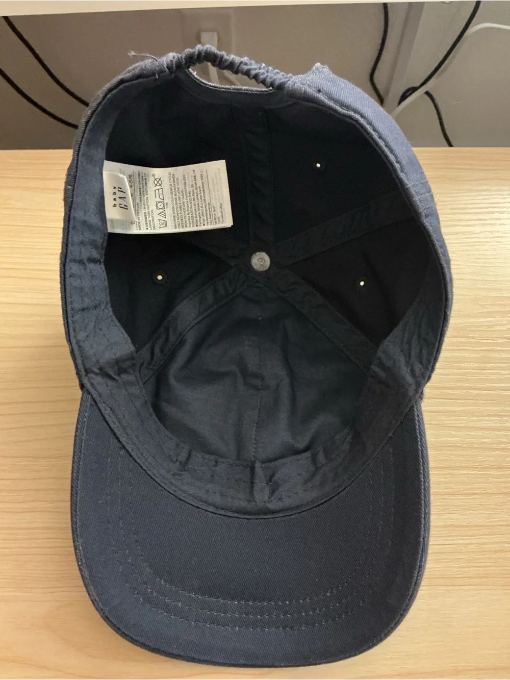 GAP Kids Dark Blue Embroidered Logo Baseball Cap